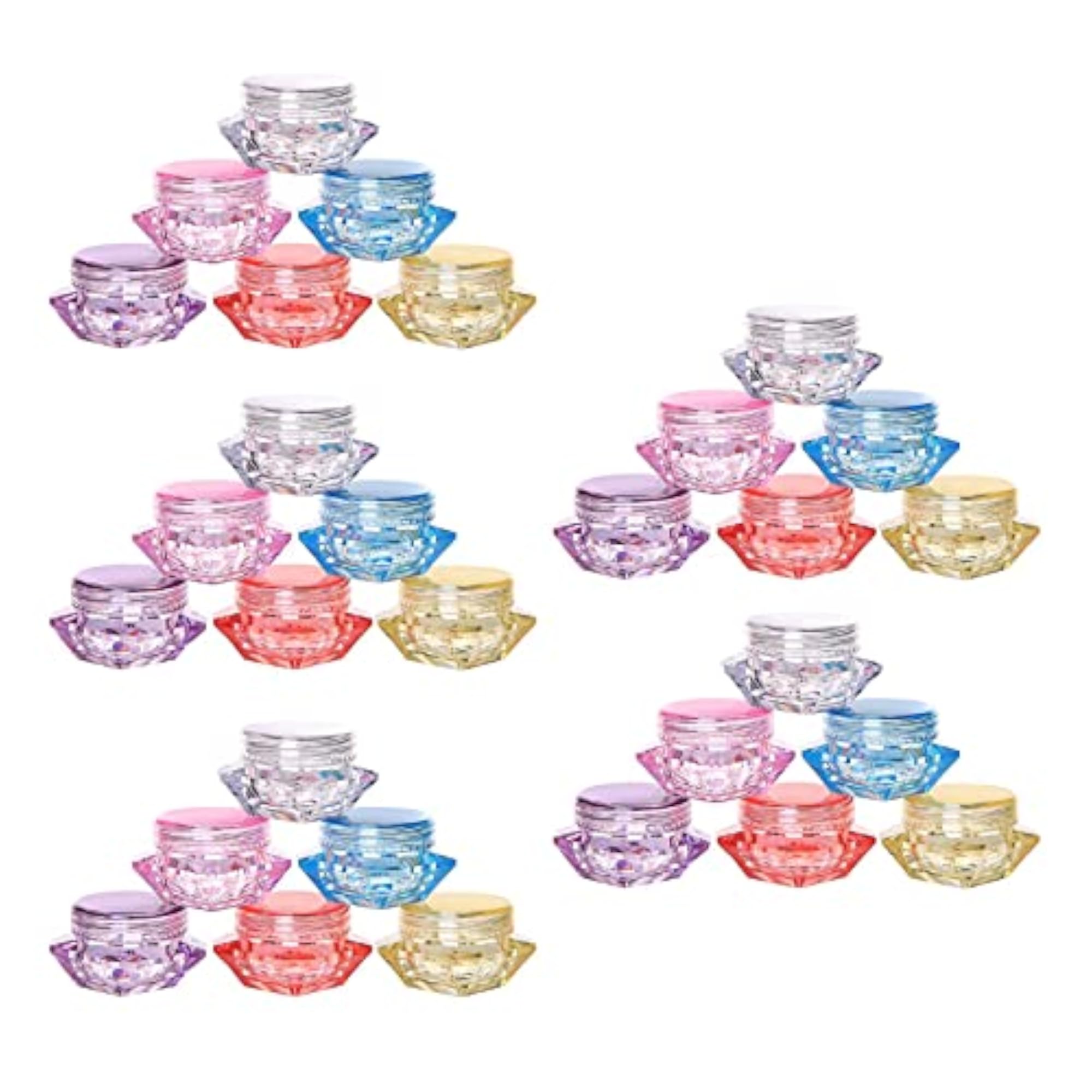30x Empty Jar Container Lightweight Makeup Storage Jars